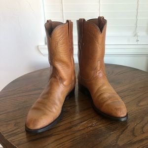 Lucchese Sunset Roper Boots - 9D - Honey